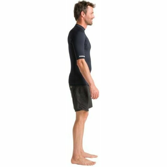 2024 C-Skins Mens UV Skins Basics Short Sleeve Rash Vest C-LYSSMC - Black